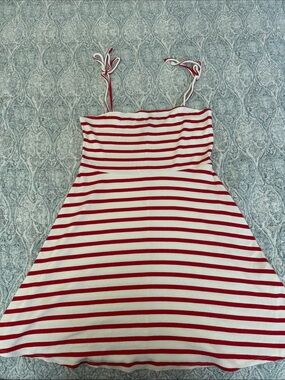 Forever 21 Red and White Striped Mini Dress
